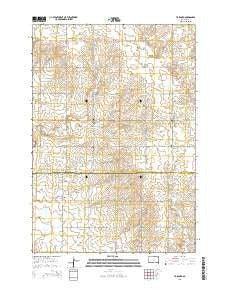 Toronto South Dakota Current topographic map, 1:24000 scale, 7.5 X 7.5 Minute, Year 2015