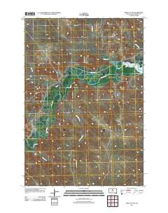 Trail City SW South Dakota Historical topographic map, 1:24000 scale, 7.5 X 7.5 Minute, Year 2012