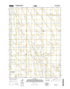 Tripp SE South Dakota Current topographic map, 1:24000 scale, 7.5 X 7.5 Minute, Year 2015