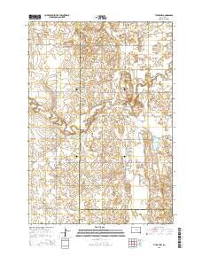 Tulare NW South Dakota Current topographic map, 1:24000 scale, 7.5 X 7.5 Minute, Year 2015