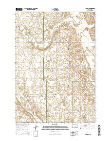 Tulare SW South Dakota Current topographic map, 1:24000 scale, 7.5 X 7.5 Minute, Year 2015
