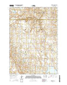 Tunerville South Dakota Current topographic map, 1:24000 scale, 7.5 X 7.5 Minute, Year 2015