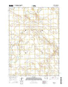 Tuthill South Dakota Current topographic map, 1:24000 scale, 7.5 X 7.5 Minute, Year 2015