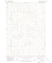 Twin Butte South Dakota Historical topographic map, 1:24000 scale, 7.5 X 7.5 Minute, Year 1972