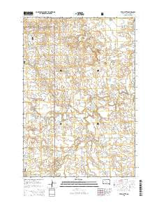 Twin Butte South Dakota Current topographic map, 1:24000 scale, 7.5 X 7.5 Minute, Year 2015