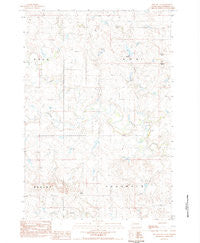 Two Buttes South Dakota Historical topographic map, 1:24000 scale, 7.5 X 7.5 Minute, Year 1983