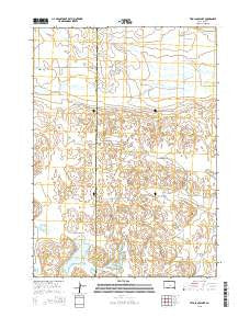 Two Lance Lake South Dakota Current topographic map, 1:24000 scale, 7.5 X 7.5 Minute, Year 2015