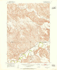 Van Metre South Dakota Historical topographic map, 1:24000 scale, 7.5 X 7.5 Minute, Year 1951