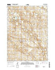 Viborg South Dakota Current topographic map, 1:24000 scale, 7.5 X 7.5 Minute, Year 2015