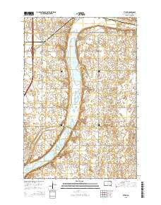 Victor South Dakota Current topographic map, 1:24000 scale, 7.5 X 7.5 Minute, Year 2015