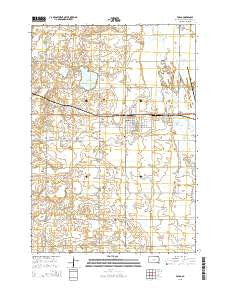 Volga South Dakota Current topographic map, 1:24000 scale, 7.5 X 7.5 Minute, Year 2015