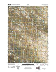 Volunteer NE South Dakota Historical topographic map, 1:24000 scale, 7.5 X 7.5 Minute, Year 2012
