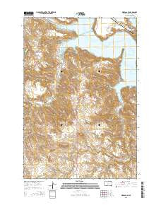 Wakpala SE South Dakota Current topographic map, 1:24000 scale, 7.5 X 7.5 Minute, Year 2015