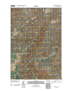 Wakpala SW South Dakota Historical topographic map, 1:24000 scale, 7.5 X 7.5 Minute, Year 2012