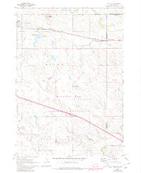 Wall NE South Dakota Historical topographic map, 1:24000 scale, 7.5 X 7.5 Minute, Year 1961