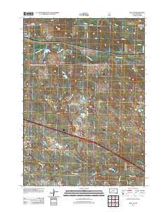 Wall NE South Dakota Historical topographic map, 1:24000 scale, 7.5 X 7.5 Minute, Year 2012