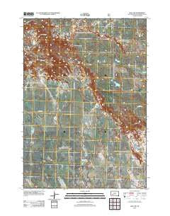 Wall SW South Dakota Historical topographic map, 1:24000 scale, 7.5 X 7.5 Minute, Year 2012