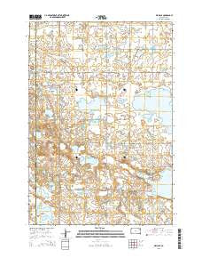 Wallace South Dakota Current topographic map, 1:24000 scale, 7.5 X 7.5 Minute, Year 2015