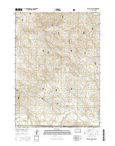 Wallace Ranch South Dakota Current topographic map, 1:24000 scale, 7.5 X 7.5 Minute, Year 2015