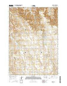 Wanblee South Dakota Current topographic map, 1:24000 scale, 7.5 X 7.5 Minute, Year 2015