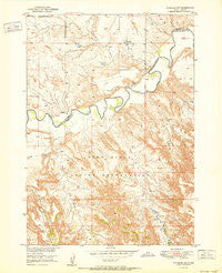 Wanblee NW South Dakota Historical topographic map, 1:24000 scale, 7.5 X 7.5 Minute, Year 1951