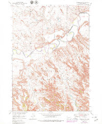Wanblee NW South Dakota Historical topographic map, 1:24000 scale, 7.5 X 7.5 Minute, Year 1951