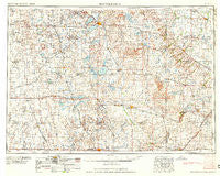Watertown South Dakota Historical topographic map, 1:250000 scale, 1 X 2 Degree, Year 1958