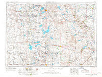 Watertown South Dakota Historical topographic map, 1:250000 scale, 1 X 2 Degree, Year 1953