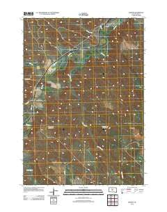 Wendte South Dakota Historical topographic map, 1:24000 scale, 7.5 X 7.5 Minute, Year 2012