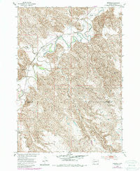 Wendte South Dakota Historical topographic map, 1:24000 scale, 7.5 X 7.5 Minute, Year 1953