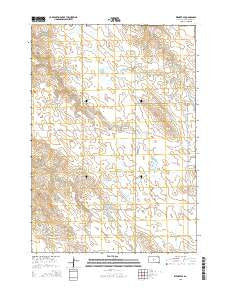 Wendte SE South Dakota Current topographic map, 1:24000 scale, 7.5 X 7.5 Minute, Year 2015