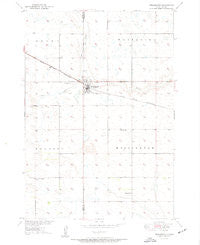 Wessington South Dakota Historical topographic map, 1:24000 scale, 7.5 X 7.5 Minute, Year 1950