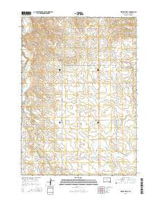 West of Ideal South Dakota Current topographic map, 1:24000 scale, 7.5 X 7.5 Minute, Year 2015