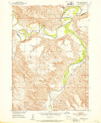 Westover South Dakota Historical topographic map, 1:24000 scale, 7.5 X 7.5 Minute, Year 1951