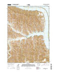 Whetstone Bay South Dakota Current topographic map, 1:24000 scale, 7.5 X 7.5 Minute, Year 2015