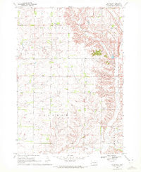 White NE South Dakota Historical topographic map, 1:24000 scale, 7.5 X 7.5 Minute, Year 1970