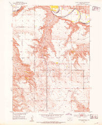 White River NE South Dakota Historical topographic map, 1:24000 scale, 7.5 X 7.5 Minute, Year 1951