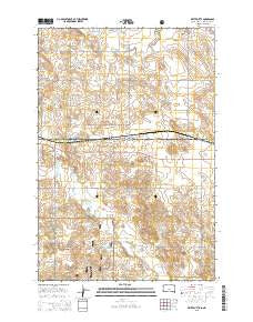White Butte South Dakota Current topographic map, 1:24000 scale, 7.5 X 7.5 Minute, Year 2015