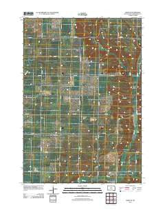 White NE South Dakota Historical topographic map, 1:24000 scale, 7.5 X 7.5 Minute, Year 2012
