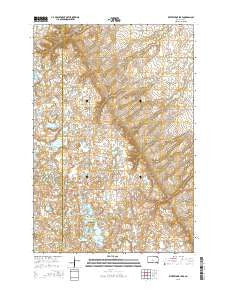 Whitestone Lake South Dakota Current topographic map, 1:24000 scale, 7.5 X 7.5 Minute, Year 2015