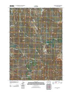 Willow Creek South Dakota Historical topographic map, 1:24000 scale, 7.5 X 7.5 Minute, Year 2012