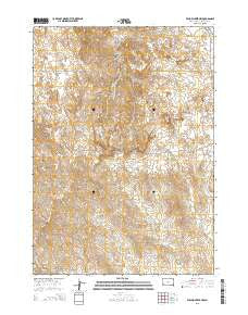 Willow Creek NW South Dakota Current topographic map, 1:24000 scale, 7.5 X 7.5 Minute, Year 2015