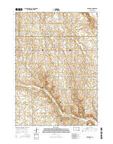 Winfred SE South Dakota Current topographic map, 1:24000 scale, 7.5 X 7.5 Minute, Year 2015