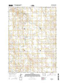Witten South Dakota Current topographic map, 1:24000 scale, 7.5 X 7.5 Minute, Year 2015