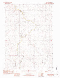 Witten South Dakota Historical topographic map, 1:25000 scale, 7.5 X 7.5 Minute, Year 1982