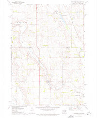 Woonsocket NW South Dakota Historical topographic map, 1:24000 scale, 7.5 X 7.5 Minute, Year 1973