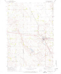 Woonsocket South Dakota Historical topographic map, 1:24000 scale, 7.5 X 7.5 Minute, Year 1973
