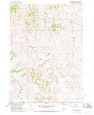 Wounded Knee South Dakota Historical topographic map, 1:24000 scale, 7.5 X 7.5 Minute, Year 1967