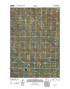 Zeona NE South Dakota Historical topographic map, 1:24000 scale, 7.5 X 7.5 Minute, Year 2012