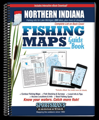 Buy map Northern Indiana Fishing Map Guide